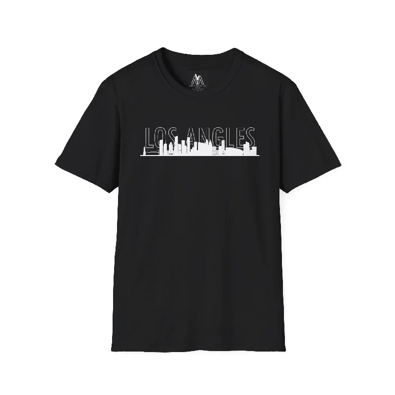 Los Angles T-shirt-- Hooded Caped Shawl Collar