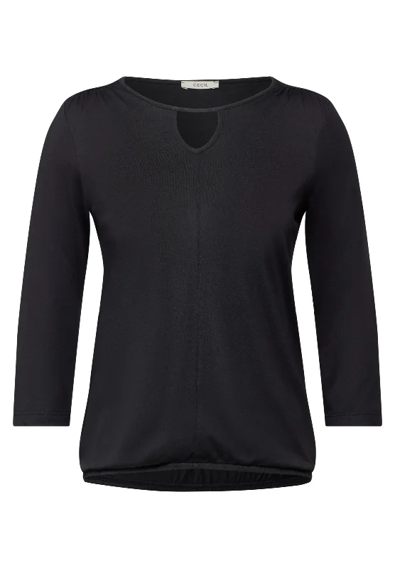 Shirt mit Cut Out-- Elasticated Padded Insulated