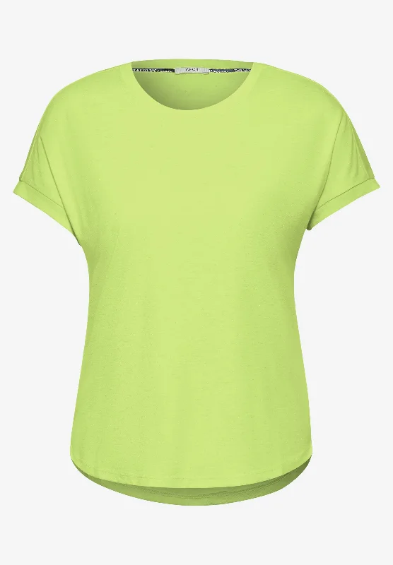 Basic Glitzer T-Shirt-- Spandex Blend Rayon Blend Denim Blend