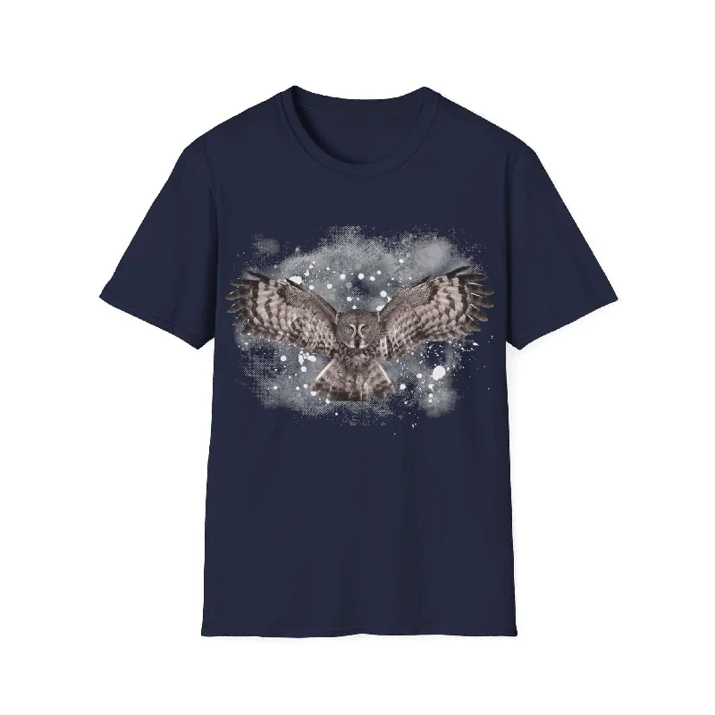 Owl TShirt-- Chenille Blend Fleece Blend Nylon Blend