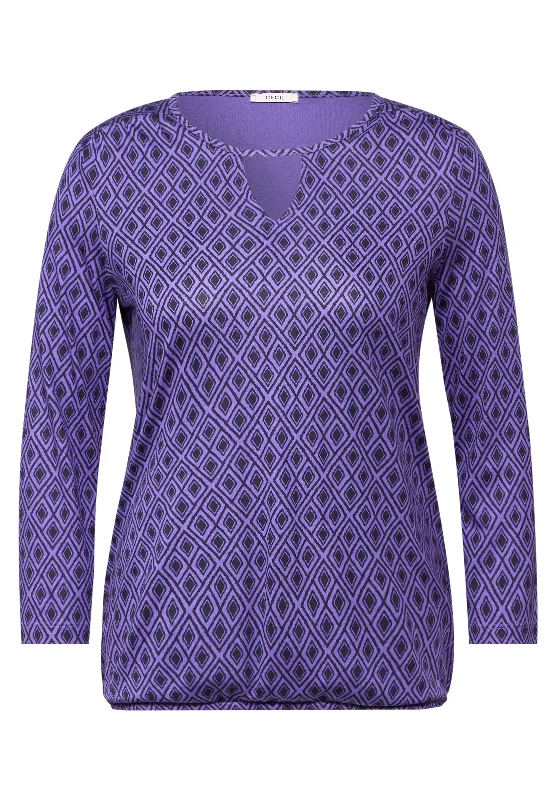 Shirt mit Cut Out-- Zippered Buttoned Snapped
