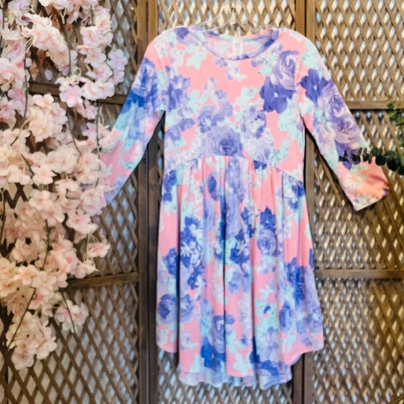 3/4 Sleeve Babydoll Fit Spring Dress Tunics Recommended stylist