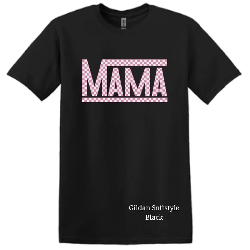 Black with light pink print