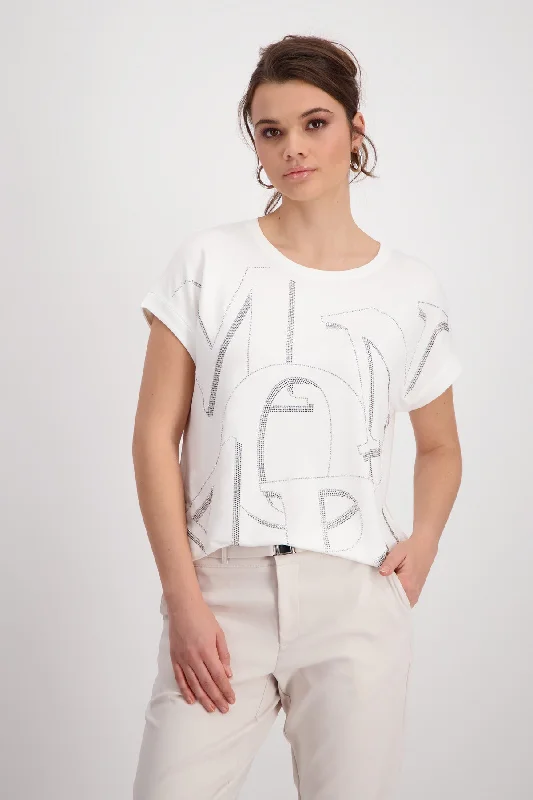 T-Shirt, peanut-- Collared T-Shirt Boat Neck A-Line