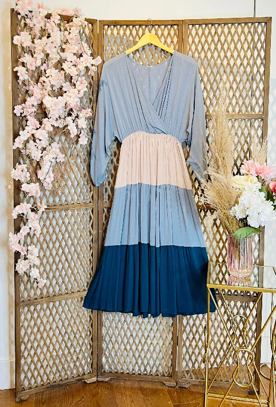 Empire Waist Midi Boho Dress Tunics Gym athletic
