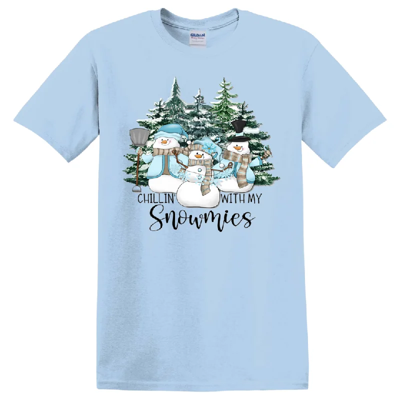 Tshirt - Chillin' with my Snowmies graphic tee-- Boxy Fit Fitted Loose