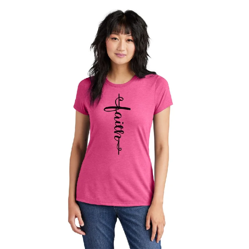 Inspirational Faith T-shirt-- Silk Blend Satin Velvet