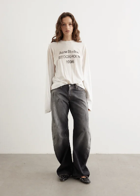 Edden Long Sleeve T-Shirt-- Sequined Glittery Shiny