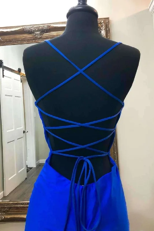 Sexy Tight Royal Blue Short Homecoming Dress Tunics Fashionable trendy