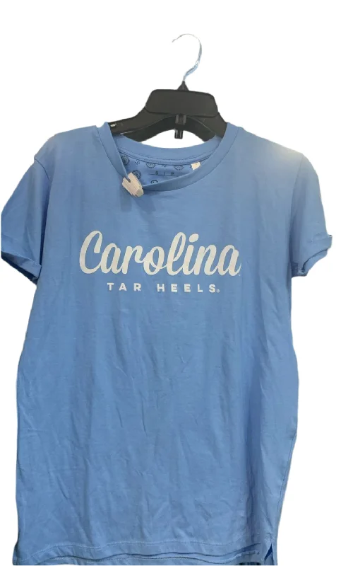 Women's Cursive Carolina Tar Heels Aleena T-shirt-- Machine Wash Dry Clean Hand Wash