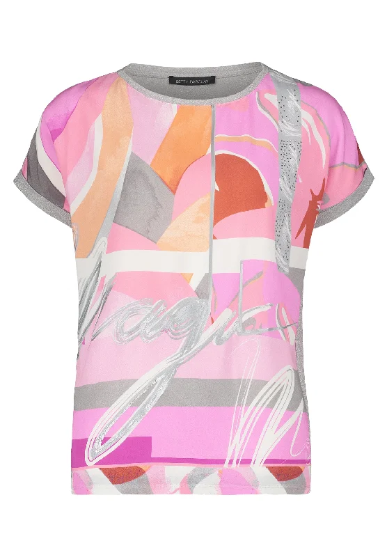Blusenshirt-- Spandex Blend Rayon Blend Denim Blend