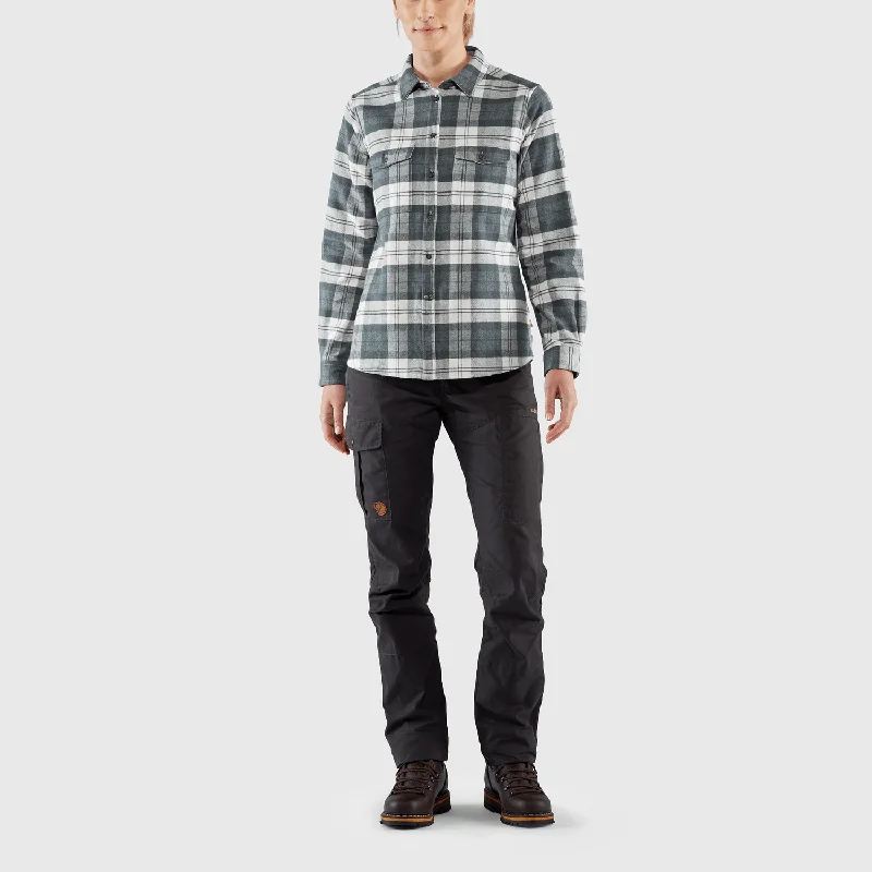 Övik Heavy Flannel Shirt W-- Spandex Blend Rayon Blend Denim Blend
