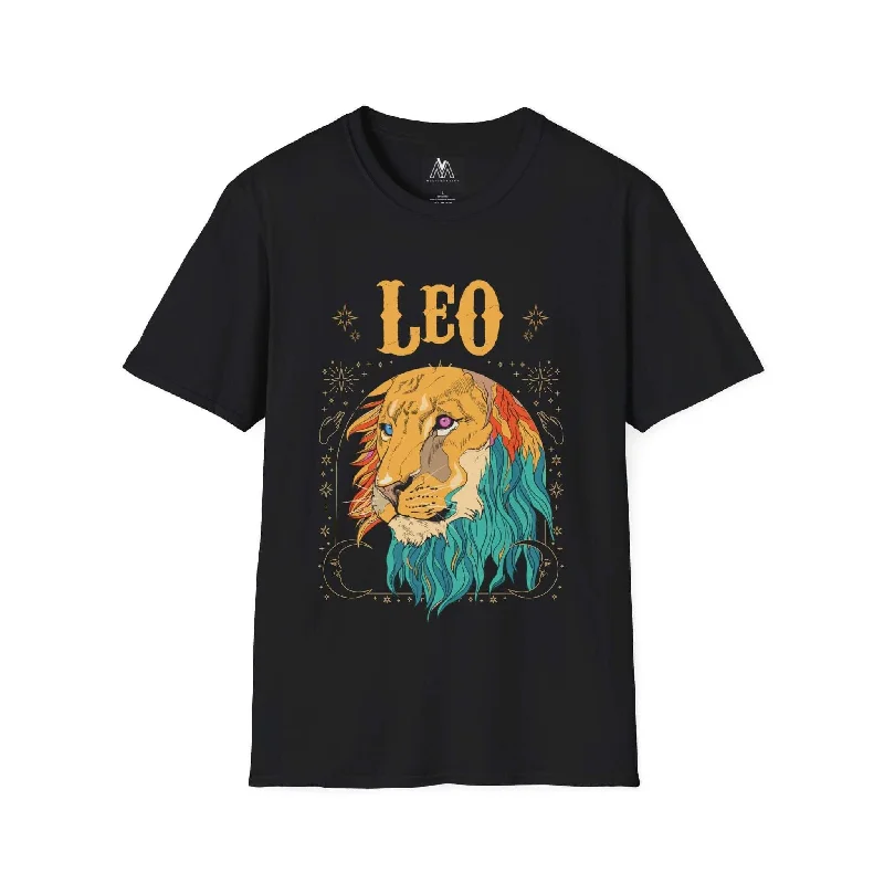 Leo Facts Zodiac Funny T Shirt-- Iron Safe Non-Iron Wrinkle Free
