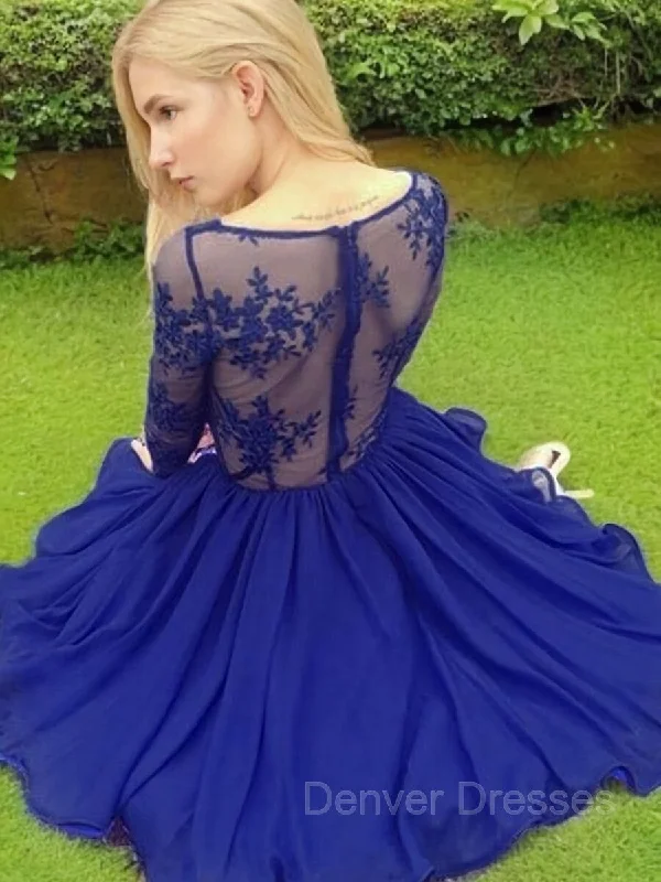 A-Line/Princess V-neck Short/Mini Chiffon Homecoming Dresses Tunics Fashionable trendy