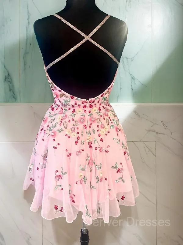 A-line/Princess Straps Short/Mini Lace Homecoming Dress with Appliques Lace Tunics Running lightweight A-line/Princess Straps Short/Mini Lace Homecoming Dress with Appliques Lace Tunics Running lightweight