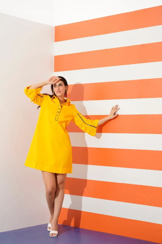 Brynn Dress with Zip and Pockets Tunics Sophisticated sleek