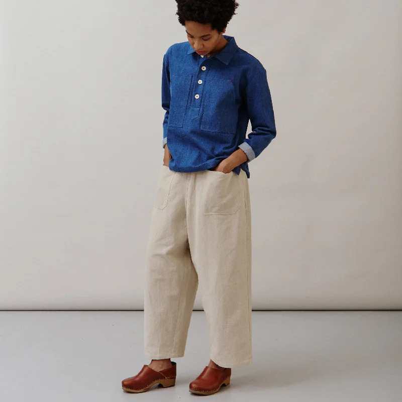 Women's Cotton Tilsy Trousers - Oat Trousers Recommended Stylist