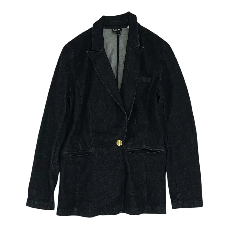 Navy Solid Blazer Women's Elegant Blazer