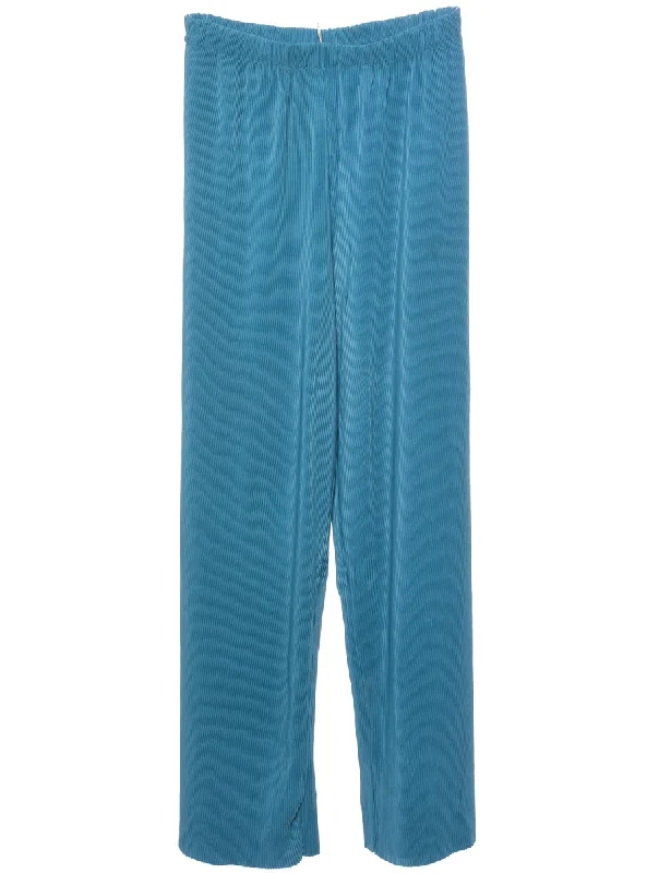 Green Trousers - W28 L28 Skinny Trousers Denim Stretchy