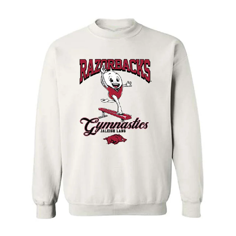 Arkansas - NCAA Women's Gymnastics : Jaleigh Lang - Fashion Shersey Crewneck Sweatshirt Hoodie with Illustration Artistic Creative