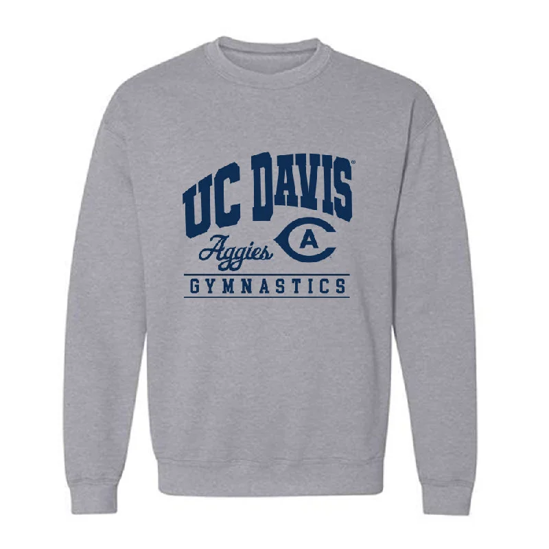 UC Davis - NCAA Women's Gymnastics : Isabella Fitz-Gerald - Classic Shersey Crewneck Sweatshirt Hoodie with Print Artistic Unique