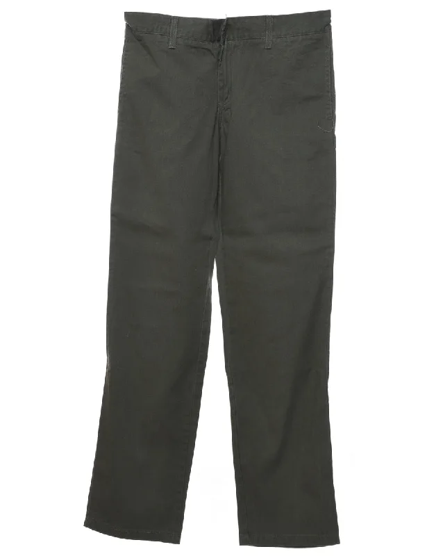Dickies Dark Grey Classic Trousers  - W30 L32 Trousers Denim Distressed