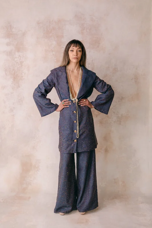 Galaxy Tweed Blazer Dress Women's Elegant Suit