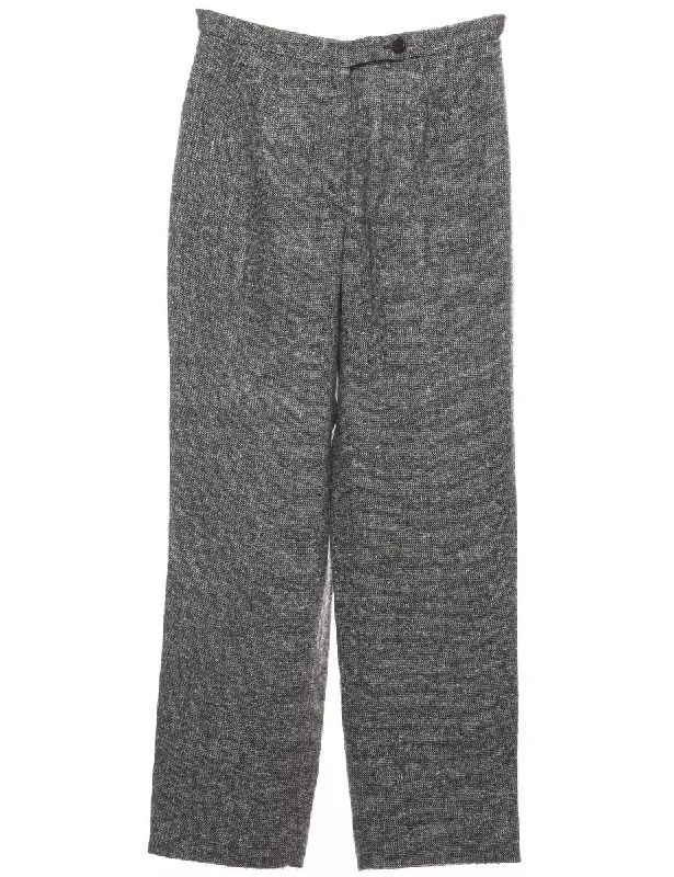 Classic Grey Casual Trousers - W30 L30 Trousers Essential Wardrobe