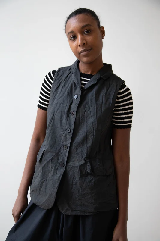 Album di Famiglia | Sleeveless Blazer CC in Charcoal Women's Classic Suit