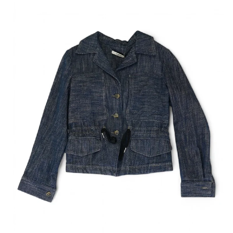 Blue Solid Blazer Women's Unique Blazer