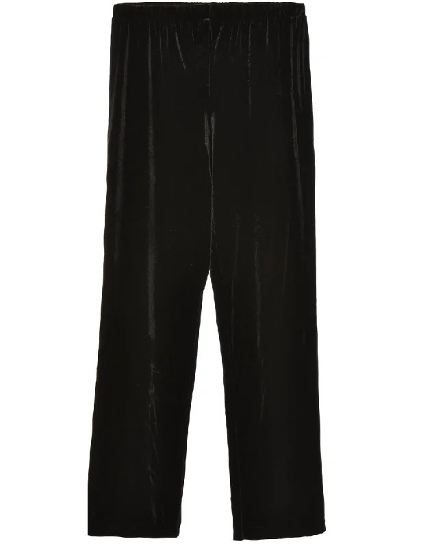 Black Velvet Trousers - W30 L33 Trousers Hiking Durable