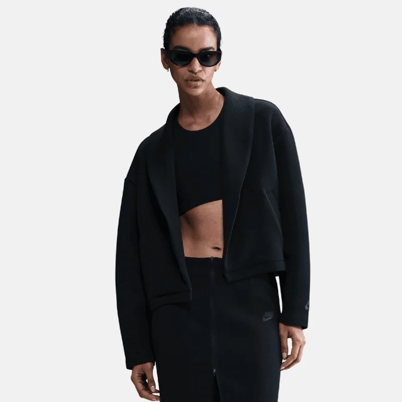 Nike Sportswear Women's Tech Fleece Black Oversized Blazer Women's Elegant Suit