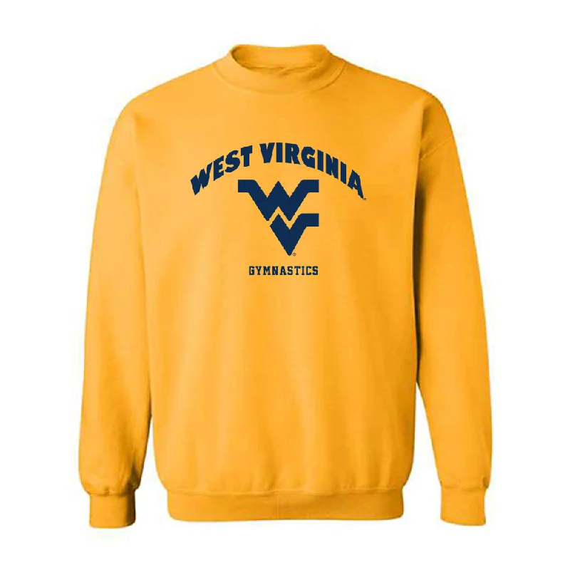 West Virginia - NCAA Women's Gymnastics : Kaelyn Skeel - Fashion Shersey Crewneck Sweatshirt Hoodie with Applique Textured Unique