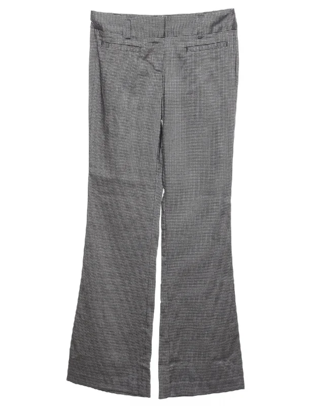 Grey Checked Trousers - W30 L32 Trousers Bestseller Popular
