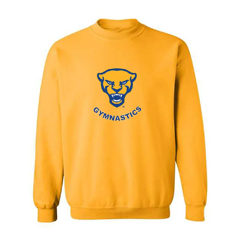 Pittsburgh - NCAA Women's Gymnastics : Kaylee Larson - Classic Shersey Crewneck Sweatshirt Hoodie with Half-Zip Sporty Casual