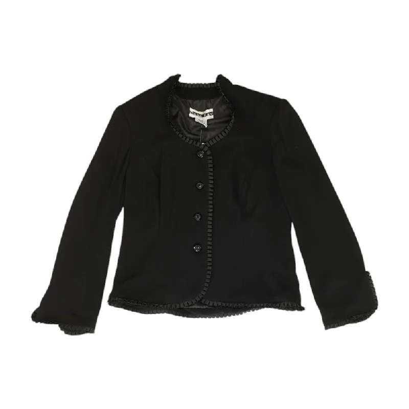 Black Solid Blazer Women's Unique Blazer