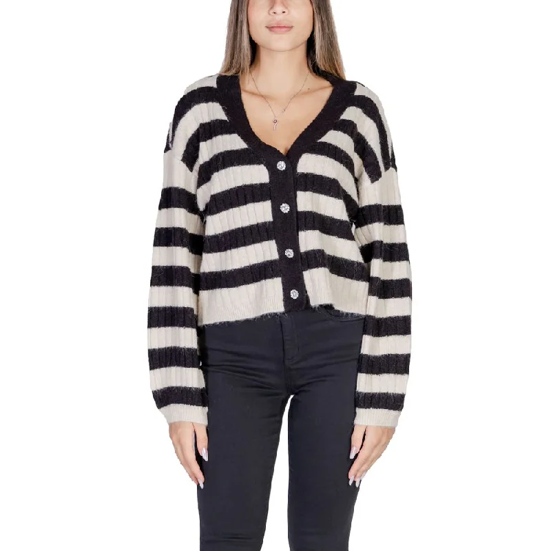 Vero Moda Beige Polyester Cardigan Boxy Cardigan Fitted Cardigan A-Line