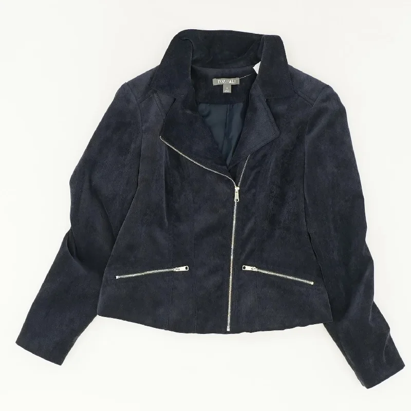 Navy Solid Blazer High-End Women's Suit