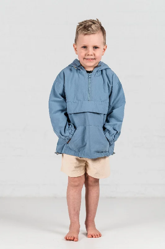 Canvas Rain Coat Pleated Ruffled tiered