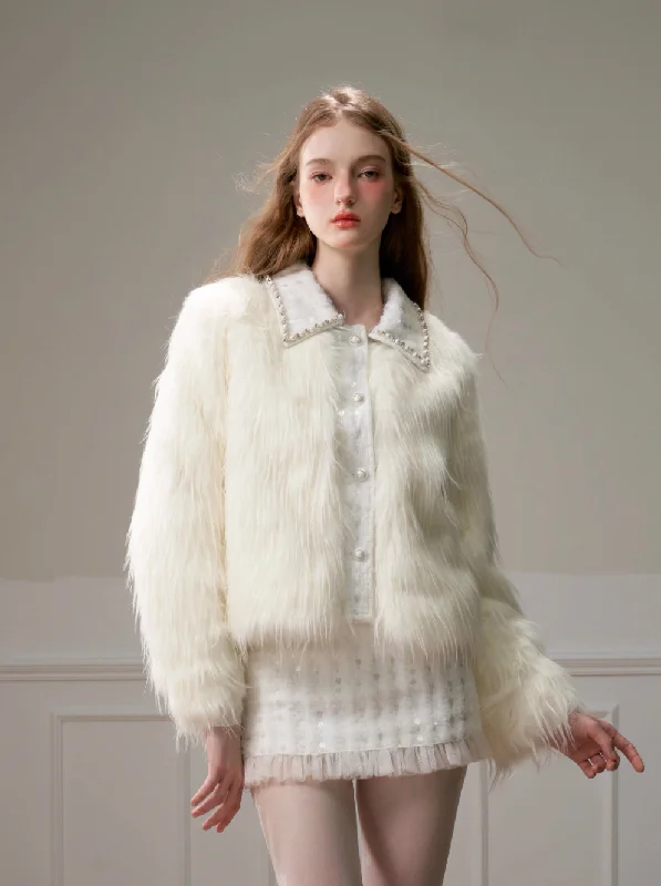 warm fur fur coat skirt RUS0024 Quilted Jacket Anorak Windbreaker