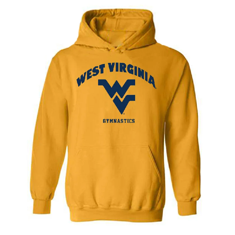 West Virginia - NCAA Women's Gymnastics : Kaelyn Skeel - Fashion Shersey Hooded Sweatshirt Hoodie with Sequins Glamorous Eye-catching