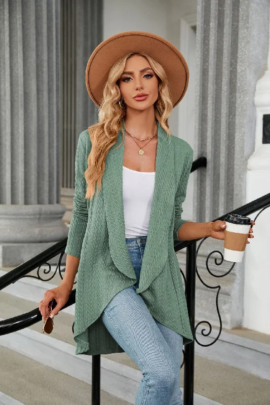 Women's Casual Lightweight Open Front Cardigans Soft Draped Long Sleeve Lace Blend Ribbed Blend Corduroy Blend Women's Casual Lightweight Open Front Cardigans Soft Draped Long Sleeve Lace Blend Ribbed Blend Corduroy Blend