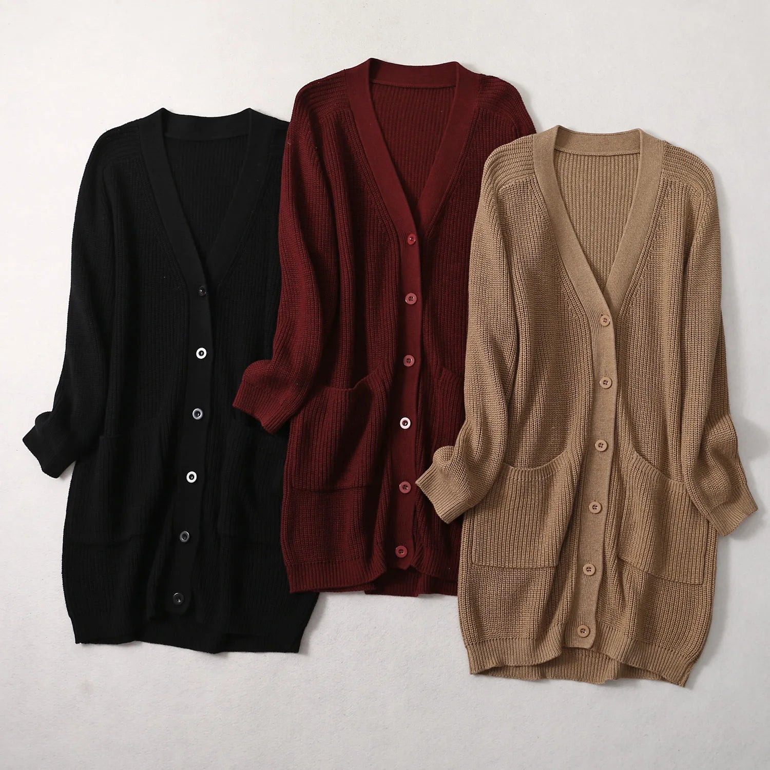 Pomegranate Garden Knit Silk Cashmere Womens Cardigan Cardigan Knitwear Sweater