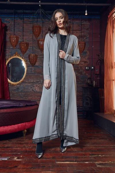 Silver Streams Cardigan Cashmere Blend Cotton Blend Poly Blend