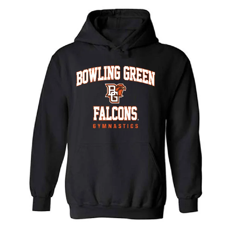 BGSU - NCAA Women's Gymnastics : Brooke McNamara - Classic Shersey Hooded Sweatshirt Hoodie with Puffed Sleeves Voluminous Trendy