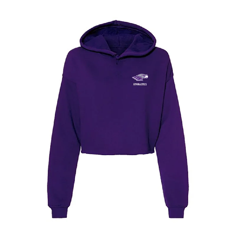 UW-Whitewater - NCAA Women's Gymnastics : Danielle Dudziak - Women's Crop Fleece Hoodie Hoodie with Camouflage Military Edgy
