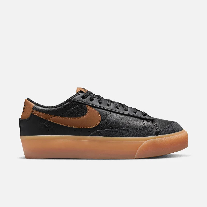 Nike Women's Blazer Low Platform Black Gum Women's Classic Blazer