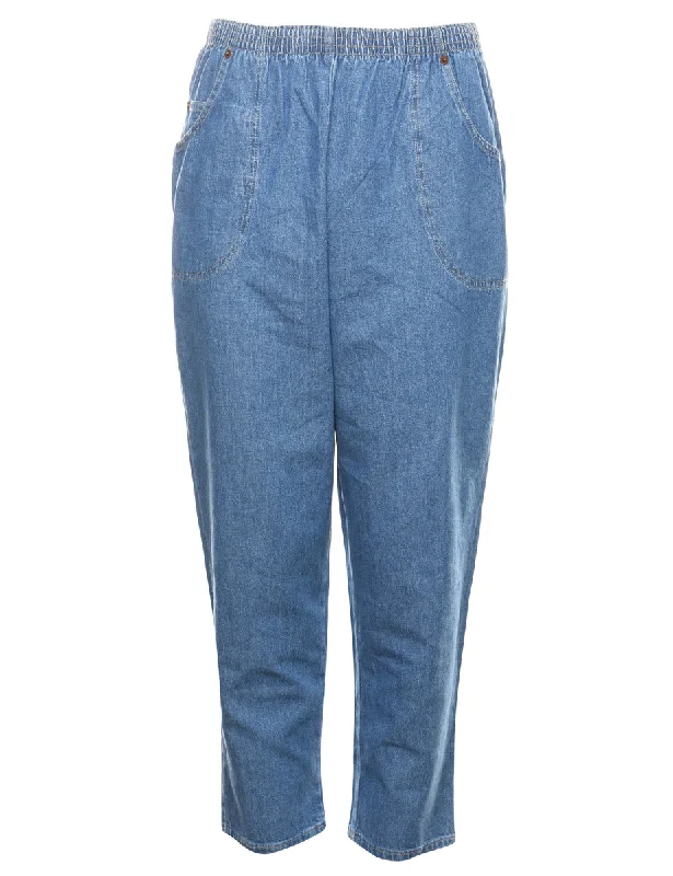 Cabin Creek Medium Wash Denim Trousers - W28 L26 Trousers sophisticated sleek