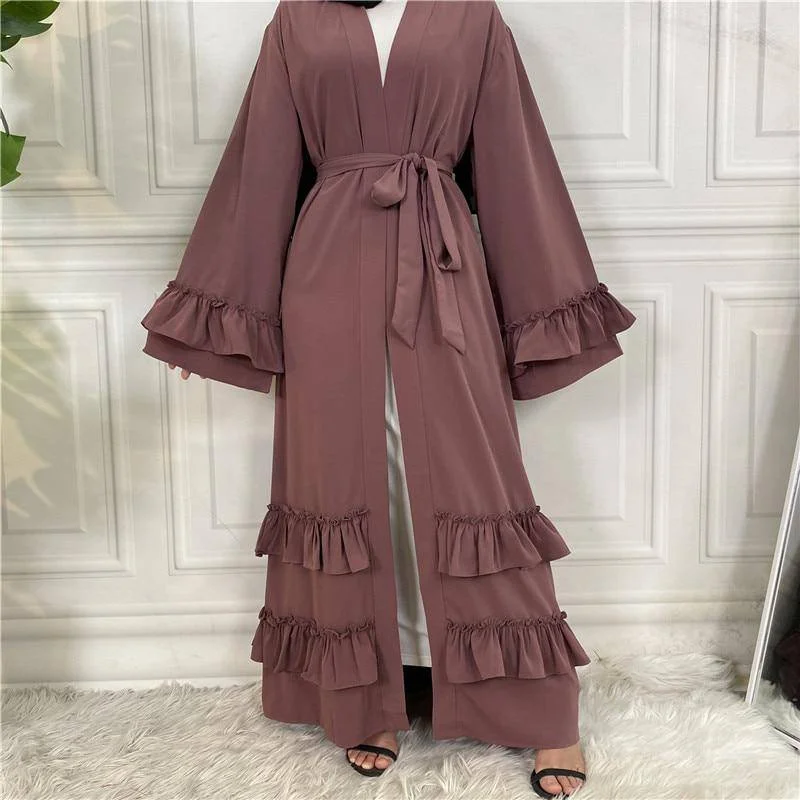 Arab Cardigan Kaftan Robe Wool Fabric Cashmere Fabric Tweed Fabric