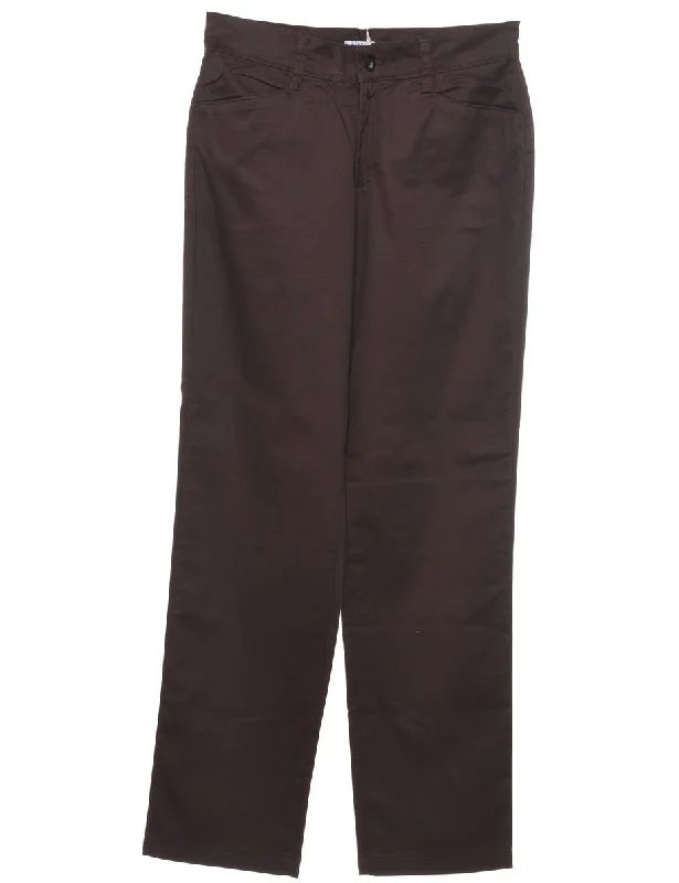 Lee Brown Casual Trousers - W32 L34 Trousers Palazzo Wide Leg